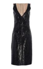 N 21 N°21 Antonietta Snakeskin-embossed Fit-and-flare Dress