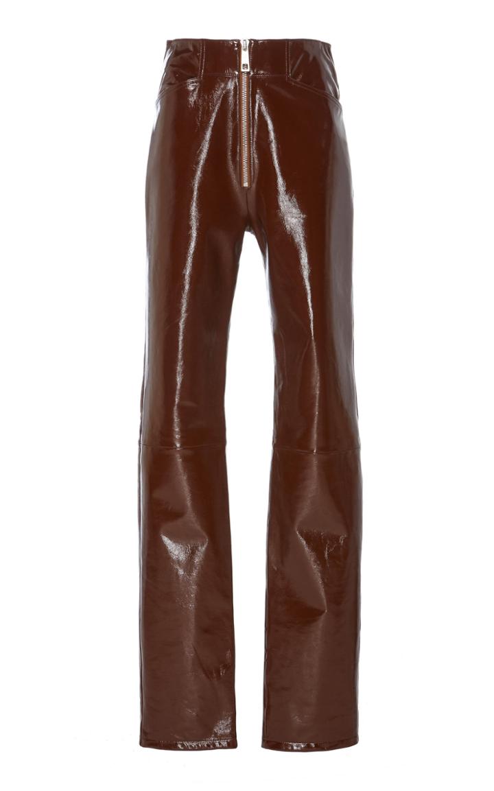 Common Leisure Raver High-rise Leather Pants