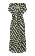 Andres Otalora Manglares Printed Silk-georgette Midi Dress