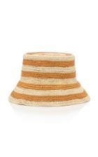 Sensi Studio Exclusive Striped Straw Bucket Hat