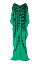 Joanna Mastroianni Embellished Silk Caftan
