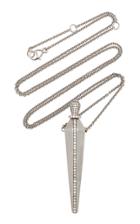 Diane Kordas Front Line Diamond Amulet Necklace