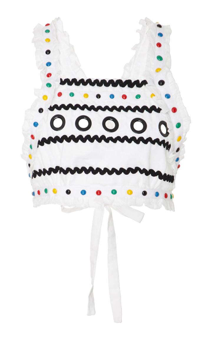 Dodo Bar Or Yoav Embellished Cotton Top