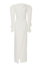 Christian Siriano Gathered Sleeve Gown