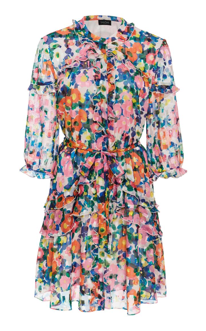Saloni Tilly Ruffle Dress