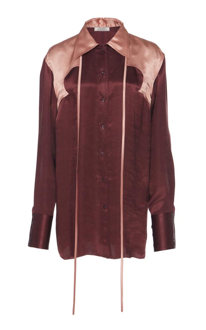 Nina Ricci Crinkled Satin Shirt