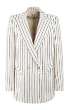 Moda Operandi Blaz Milano Roanoke Everyday Pinstriped Double-breasted Blazer Size: