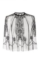 Cucculelli Shaheen Beetle-mania Beaded Tulle Capelet.