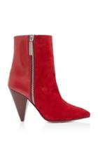 Stuart Weitzman Leather And Suede Ankle Boots