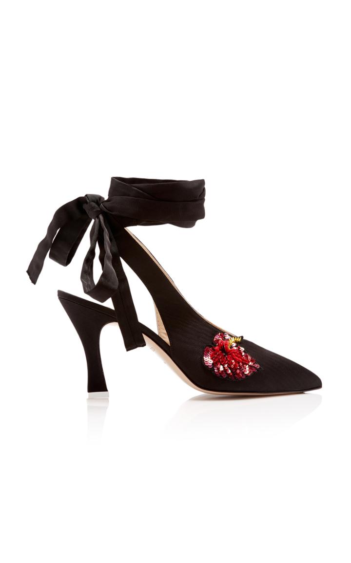 Attico Kim Embellished Lace Up Pump