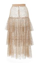 Rodarte Sequin Embellished Three Tiered Skirt