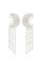 Lauren X Khoo Cosmic Crescent Chandelier Earrings
