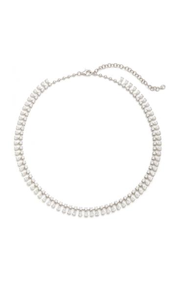 Anita Ko Round And Pear Diamond Shaker Necklace