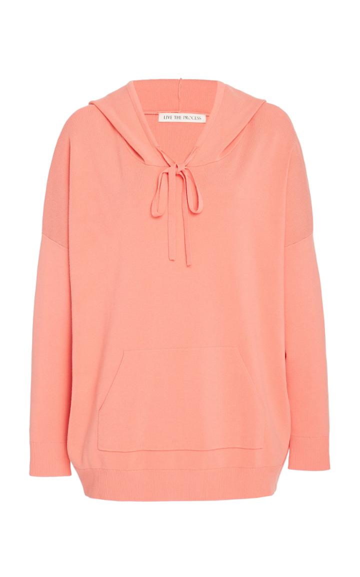 Moda Operandi Live The Process Oversized Knit Hoodie Size: S