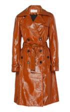 Veronica Beard Finnick Faux Patent Leather Trench