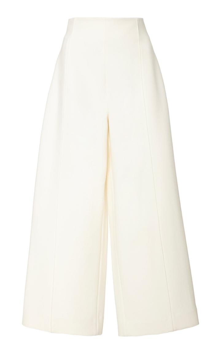 Oscar De La Renta Wool-blend High-waisted Culottes