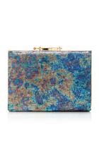 M2malletier Holographic Leather Box Clutch