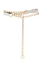 Oscar De La Renta Leather And Gold-tone Belt