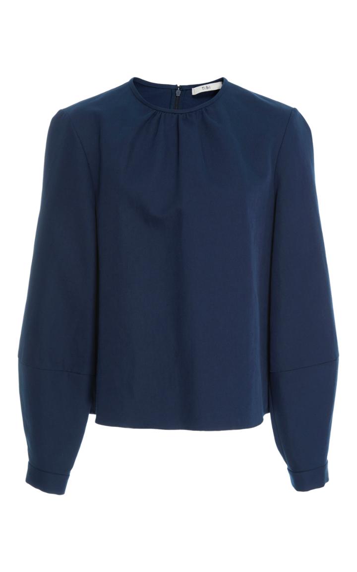Tibi Lantern Sleeve Top