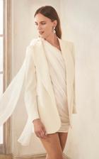 Moda Operandi Oscar De La Renta Stretch Wool Gabardine Double Breasted Jacket Size: