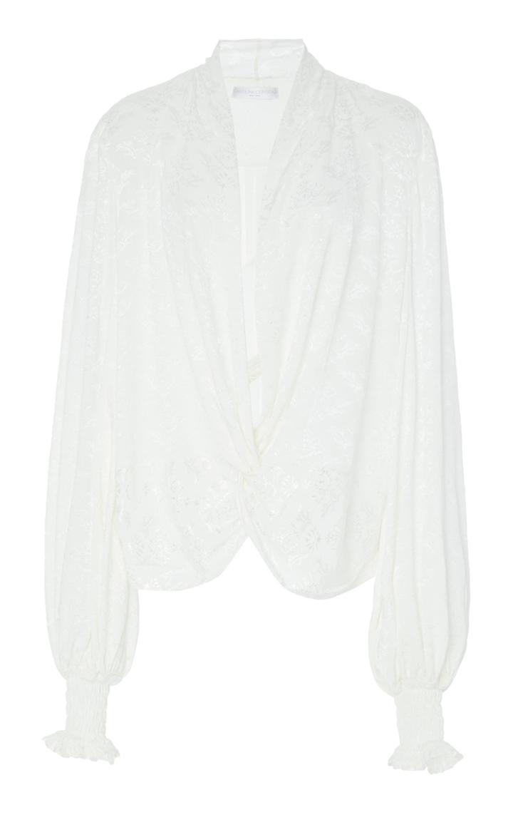Caroline Constas Bette Crisp White Blouse