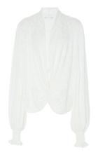 Caroline Constas Bette Crisp White Blouse