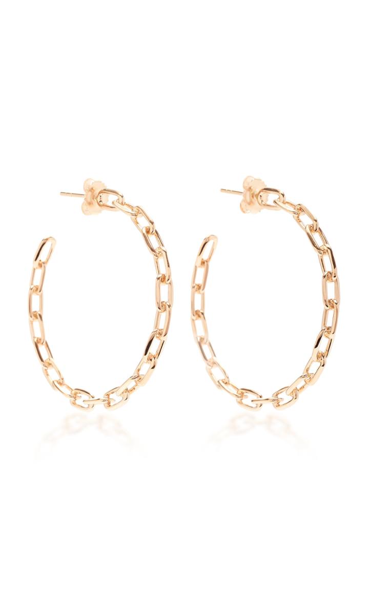 Walters Faith Chain Link Rose Gold Hoop Earrings