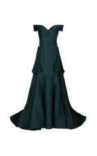 Bazza Alzouman Rana Draped Train Gown