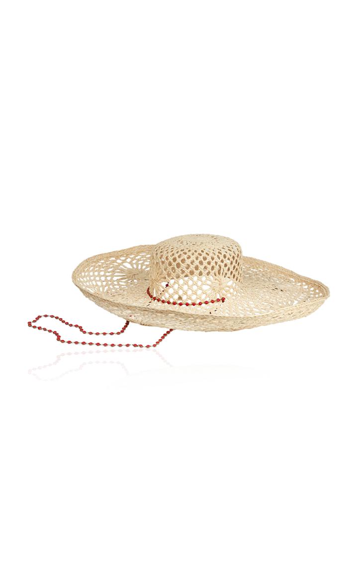 Maison Michel Brigitte Straw Sun Hat