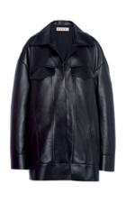 Moda Operandi Marni Oversized Leather Shirt Jacket Size: 36
