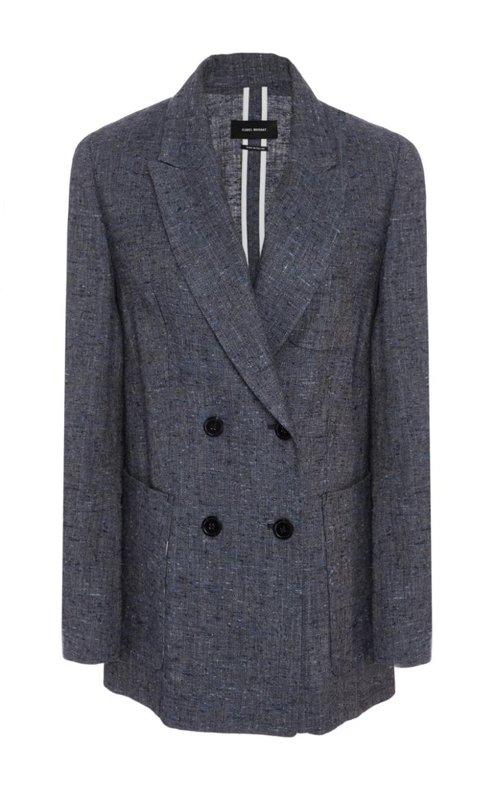 Isabel Marant Kelis Silk And Linen-blend Blazer