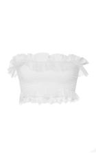 Emilio De La Morena Strapless Dionne Cropped Top