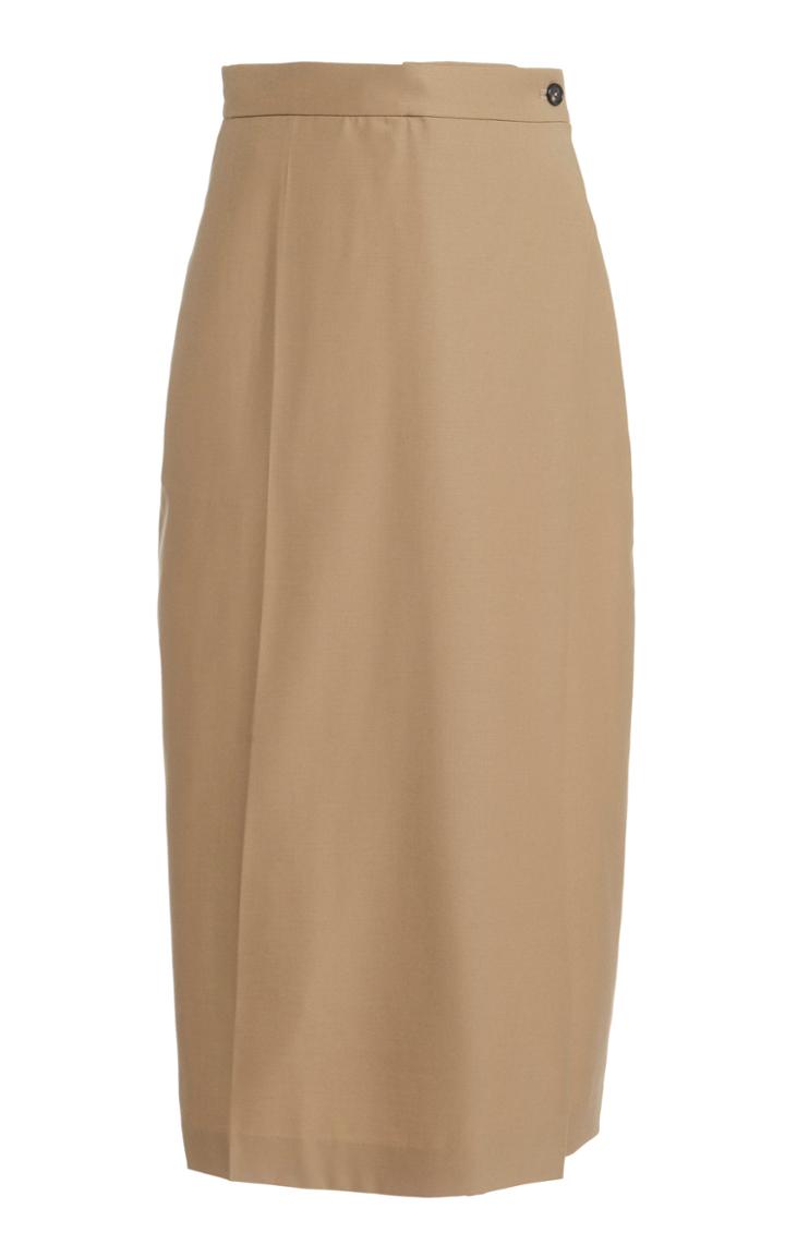 Moda Operandi Low Classic Wool Wrap Skirt