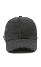 Officine Generale Grey Wool-cashmere Baseball Cap