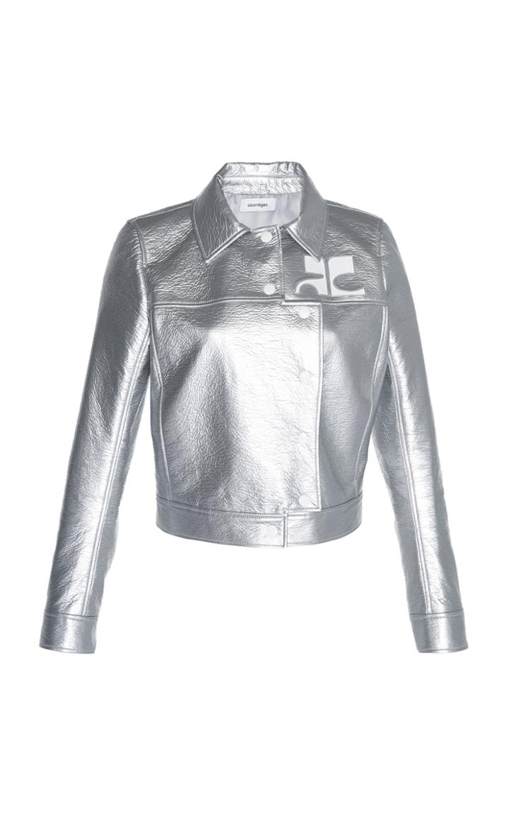 Courrges Vinyl Asymmetric Jacket