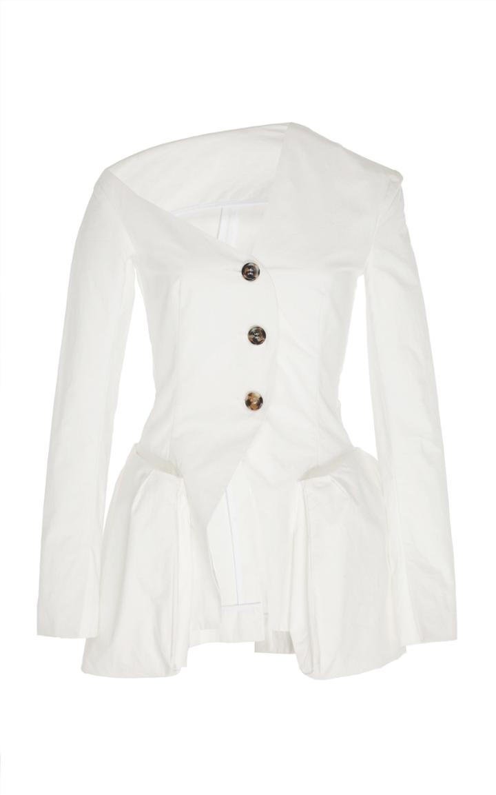 Moda Operandi A.w.a.k.e. Mode Asymetric Button-accented Jacket Size: 34