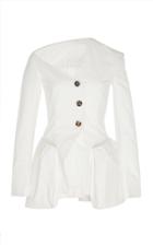 Moda Operandi A.w.a.k.e. Mode Asymetric Button-accented Jacket Size: 34