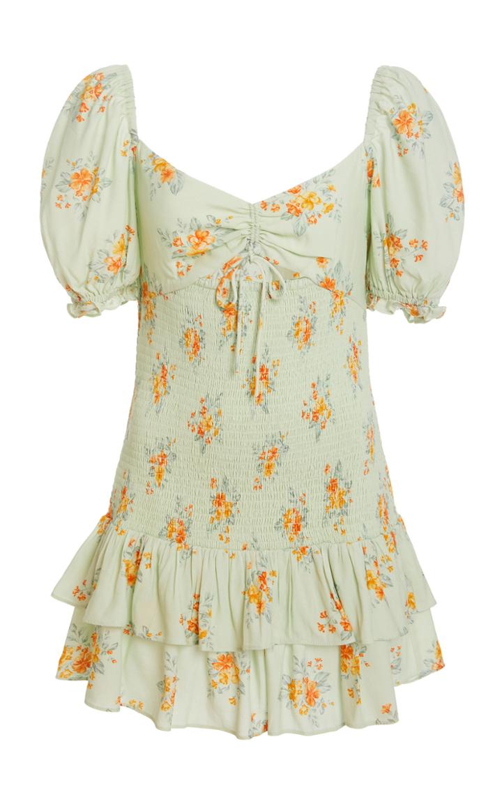 Moda Operandi Significant Other Castillo Smocked Crepe Dress