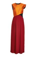 Bibhu Mohapatra Color Block Pleated Dress
