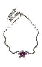 Wendy Yue Pink Sapphire Flower Choker
