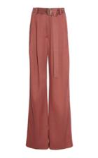 Sies Marjan Blanche Belted Satin Wide-leg Pants