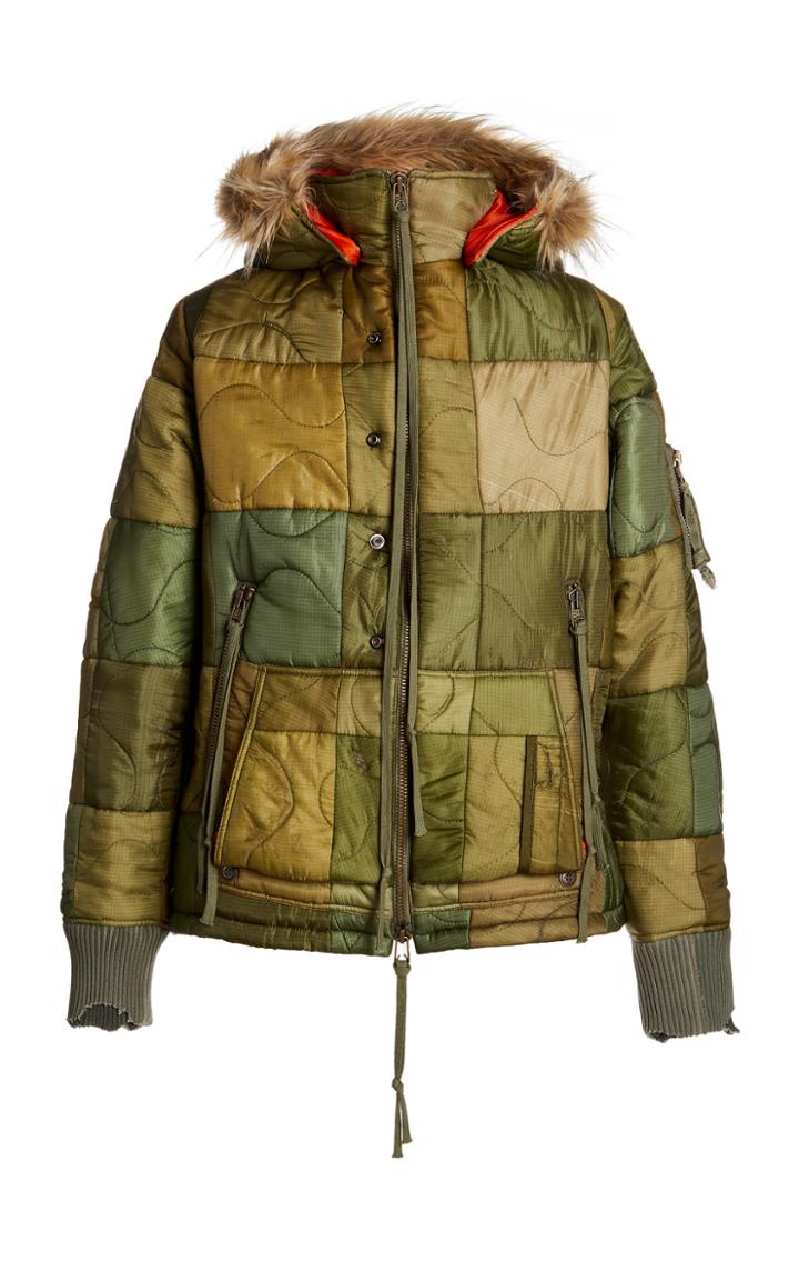 Moda Operandi Greg Lauren Liner Scrapwork Retro Puffy Jacket