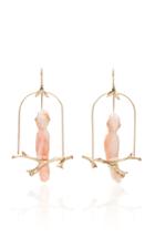 Annette Ferdinandsen M'o Exclusive: Pink Coral Cockatoo Amazon Earrings