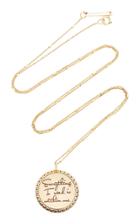 Zoe Chicco 14k Gold Medium Engraved Mantra Necklace
