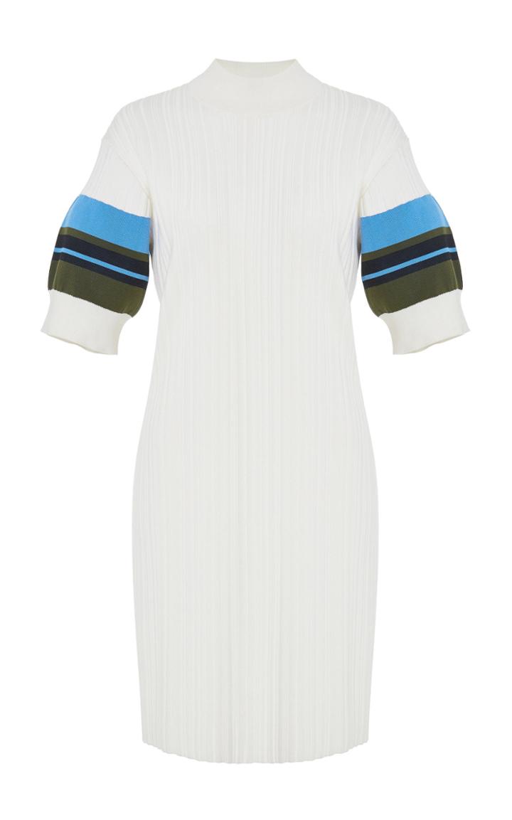 Proenza Schouler Short Sleeve Lightweight Rib Dress