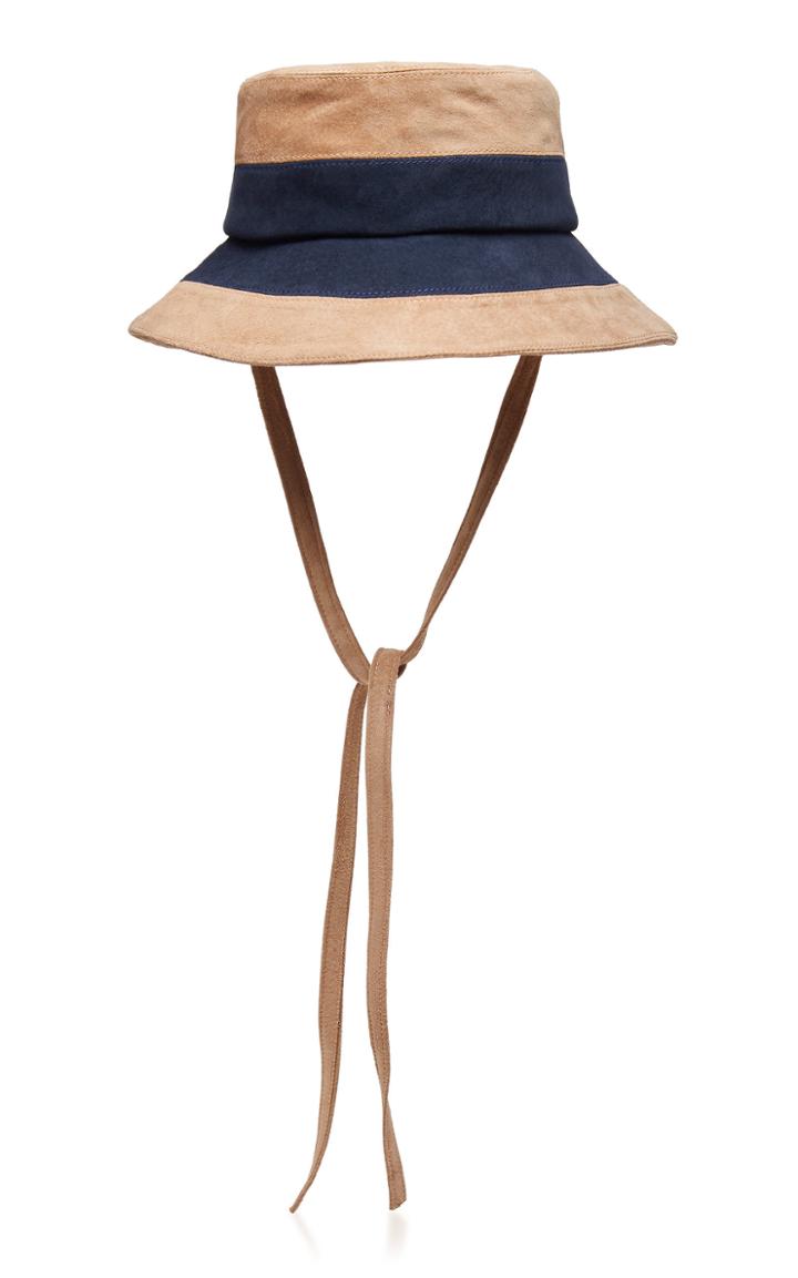 Lola Hats Slice Crusher Two-tone Suede Hat