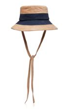 Lola Hats Slice Crusher Two-tone Suede Hat