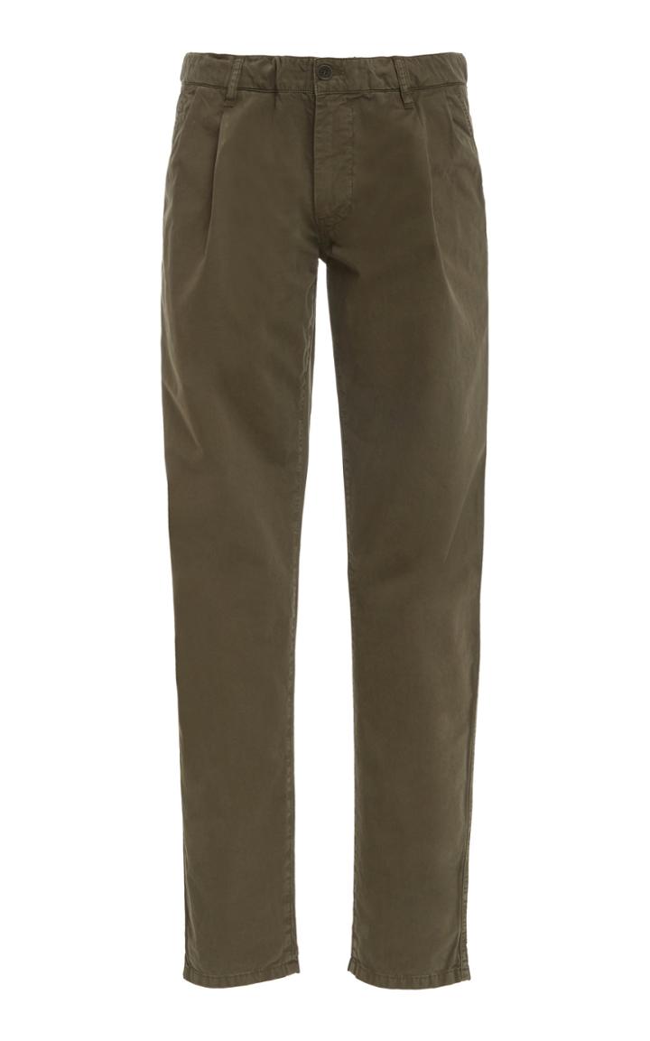 Aspesi Pleated Cotton-twill Pants Size: 46