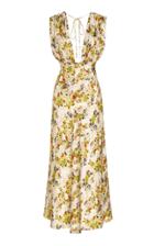 Moda Operandi Markarian Donna Floral Ruched Top Dress Size: 0