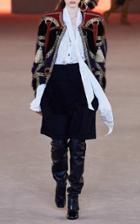 Moda Operandi Balmain Collarless Embroidered Jacket